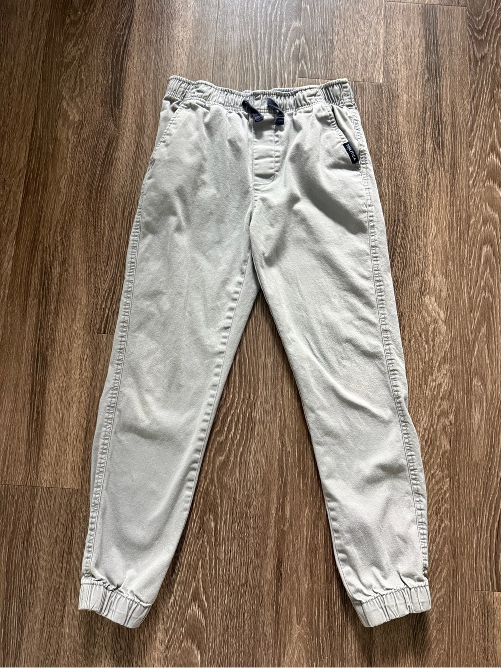 Nautica Light Gray Boys Relaxed Jogger Jeans